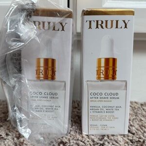 2 New in Box Truly Coco Cloud After Shave Serum 3.1 Fl Oz Each